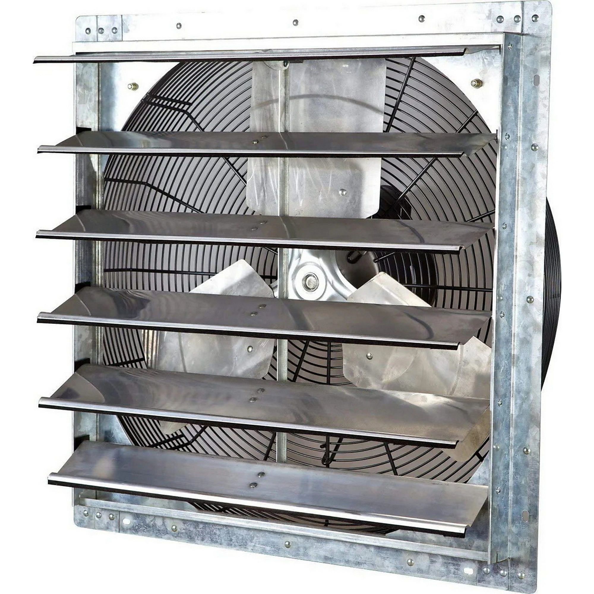 Dr. Infrared Heater iLiving Variable Speed Shutter Exhaust Fan — 24in., Wall-Mounted, Aluminum Blades, Thermally Protected Motor, Model# ILG8SF24V